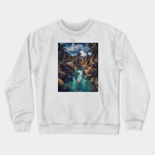 Jungle Flamingo Crewneck Sweatshirt